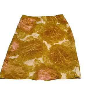 EUC Talbots Floral Skirt SZ 4P